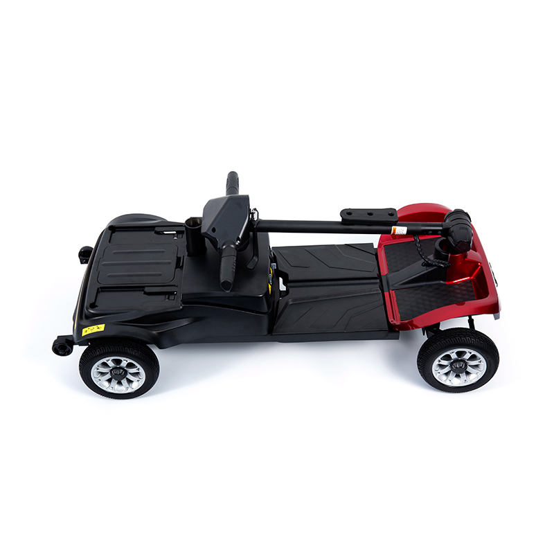 YL-02 Trotinetă de mobilitate ușoară cu 4 roți pentru seniori, cu un scaun pivotant la 360°