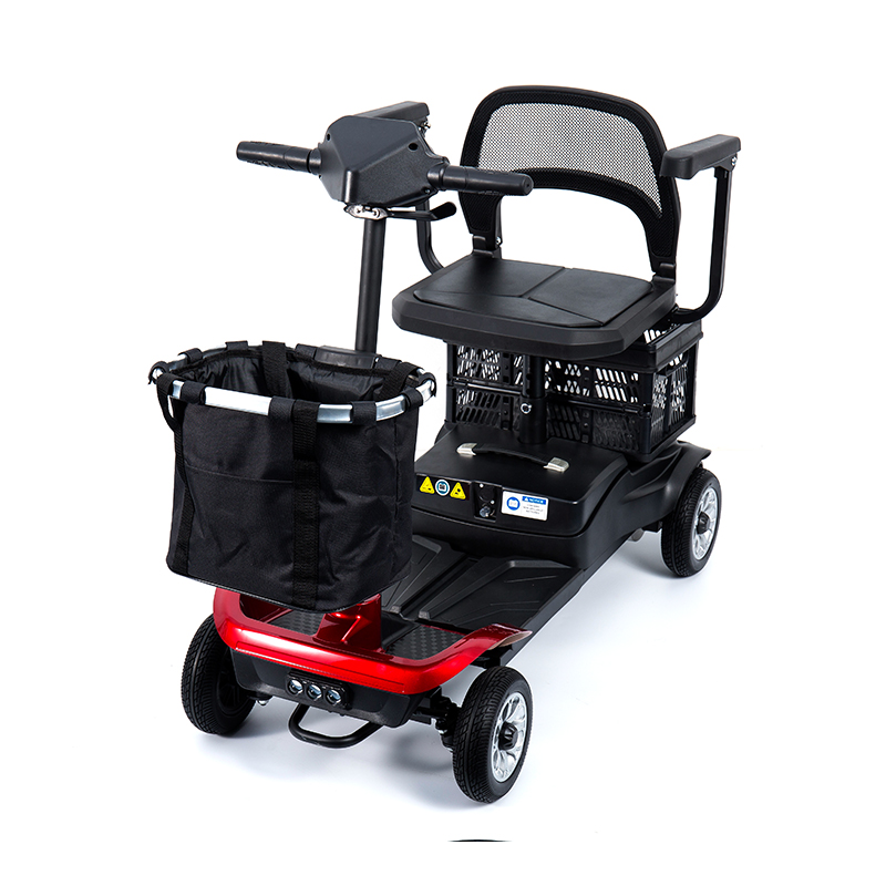 YL-02 Trotinetă de mobilitate ușoară cu 4 roți pentru seniori, cu un scaun pivotant la 360°