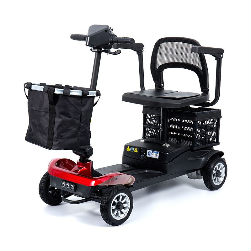 YL-02 Trotinetă de mobilitate ușoară cu 4 roți pentru seniori, cu un scaun pivotant la 360°