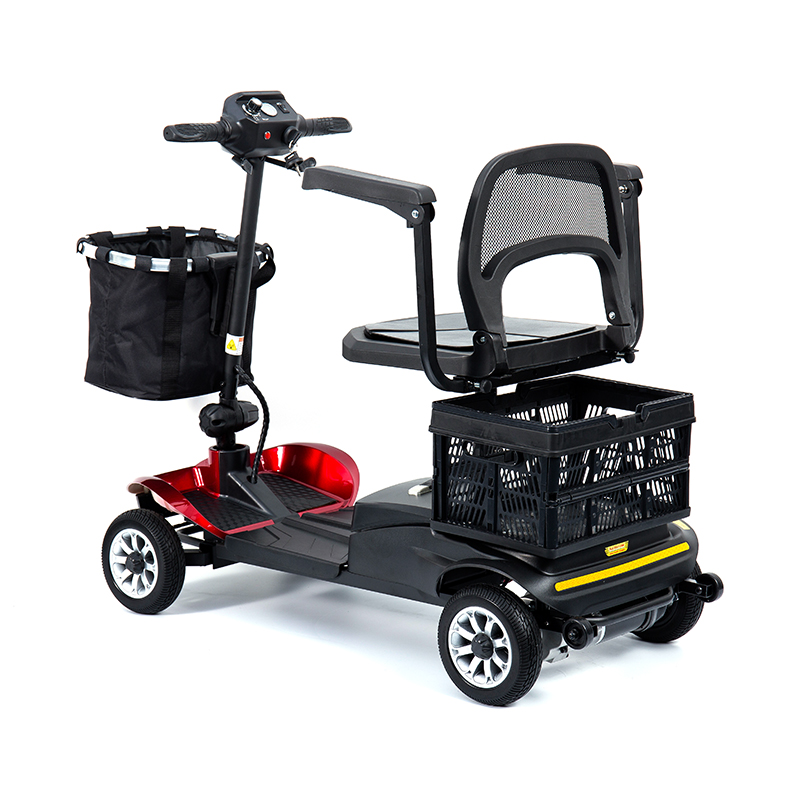 YL-02 Trotinetă de mobilitate ușoară cu 4 roți pentru seniori, cu un scaun pivotant la 360°