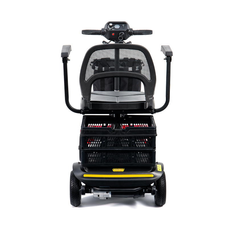 YL-02 Trotinetă de mobilitate ușoară cu 4 roți pentru seniori, cu un scaun pivotant la 360°