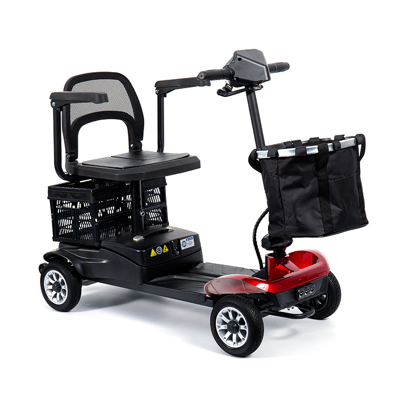 YL-02 Trotinetă de mobilitate ușoară cu 4 roți pentru seniori, cu un scaun pivotant la 360°