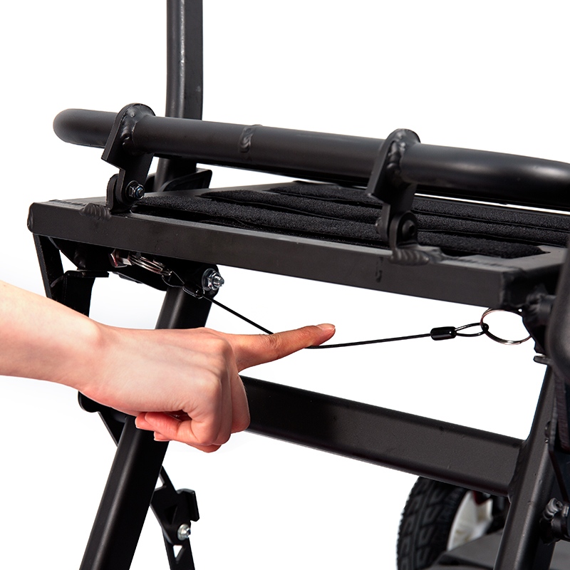 YL-211 Trotineta electrica turistica cu 4 roti pentru seniori cu far cu LED, cos