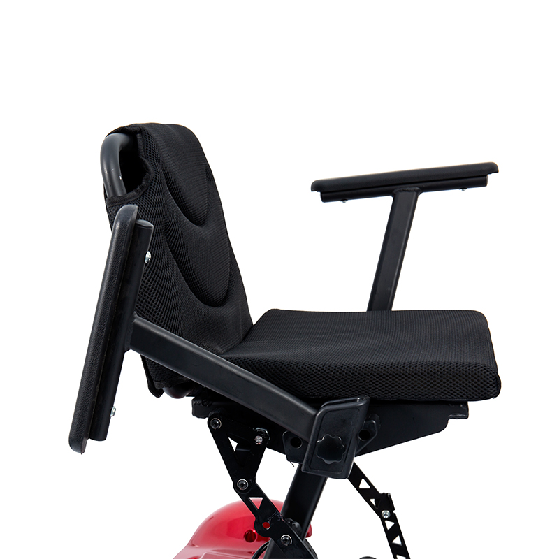 YL-211 Trotineta electrica turistica cu 4 roti pentru seniori cu far cu LED, cos