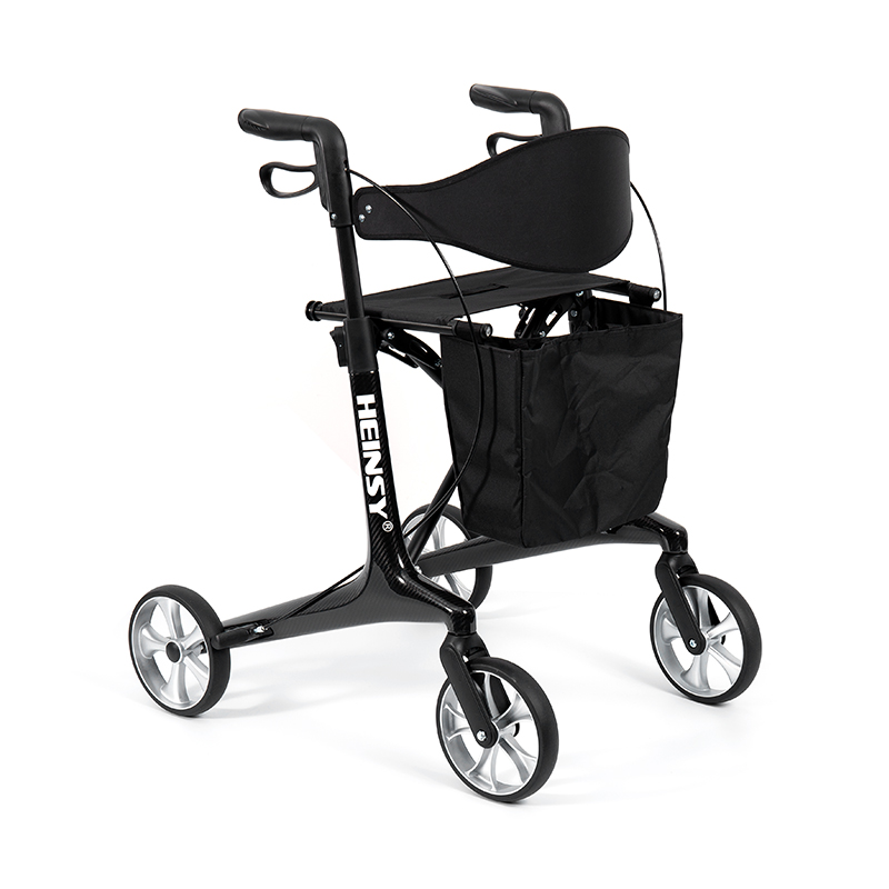 HES-R306 Rollator ușor – pliabil, roți TPR, reglabil, capacitate de greutate 150 kg